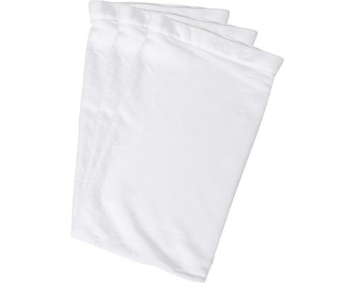 Trois sacs en tissu blancs