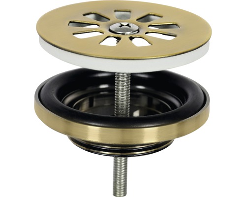 Waschtischablaufgarnitur mit Sieb