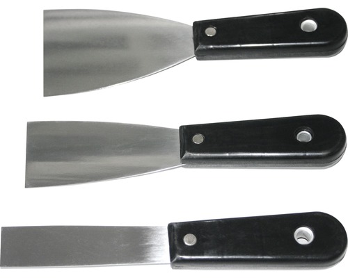 Set de 3 spatules de peintre 30, 50, 80 x 100 mm