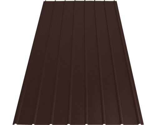 Tôle trapézoïdale PRECIT H12 brun chocolat RAL 8017 2000 mm x 910 mm x 0,4 mm