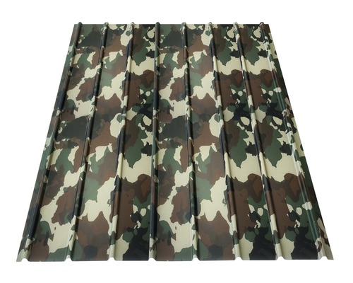 Tôle trapézoïdale PRECIT H12 camouflage 3000 x 910 x 0,4 mm
