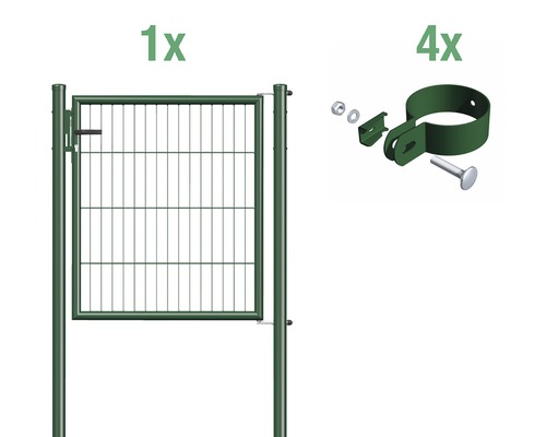 Stabgitter-Einzeltor ALBERTS 100 x 75 cm grün