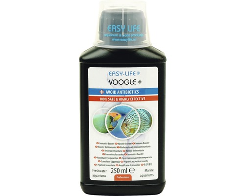 Produit de traitement de l'eau soin des poissons Easy Life Voogle 250 ml, évite les maladies des poissons sans antibiotiques, renforce le système immunitaire, élimine les agents pathogènes