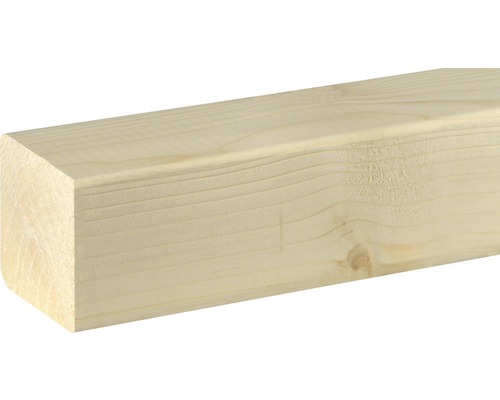 Cadre en bois raboté épicéa/pin 2400x58x58 mm Poutre en bois avec des bords arrondis