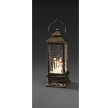 Lanterne décorative à boule à neige avec motif bonhomme de neige comme décoration de Noël