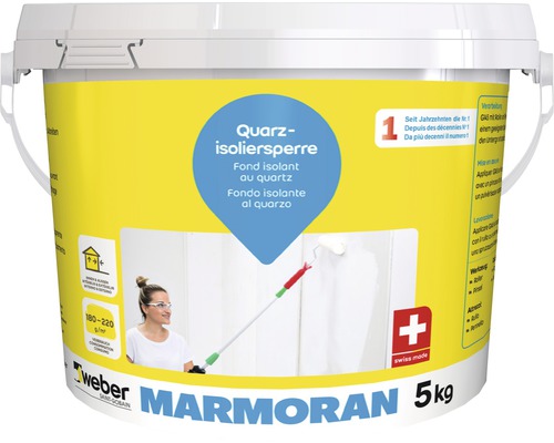 Peinture isolante weber Marmoran Quarz G145 5 kg