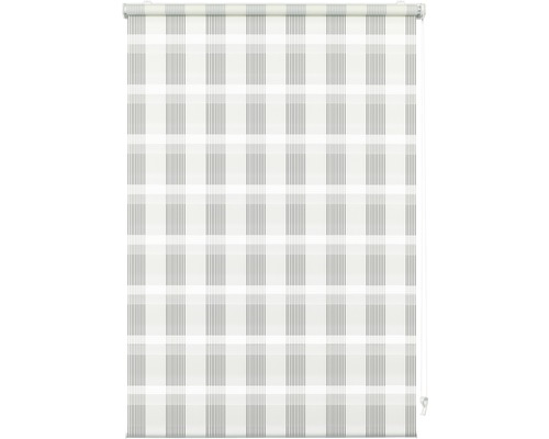 Store jour/nuit GARDINIA EasyFix sans perçage carreaux blanc 45x150 cm