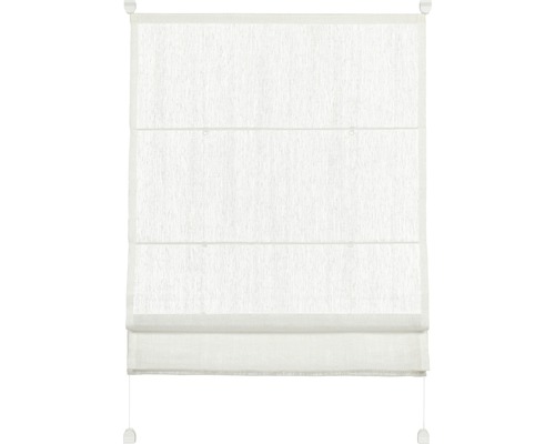 Gardinia EasyFix Raffrollo mit Seitenverspannung weiss 50x140 cm Faltrollo für Fenster