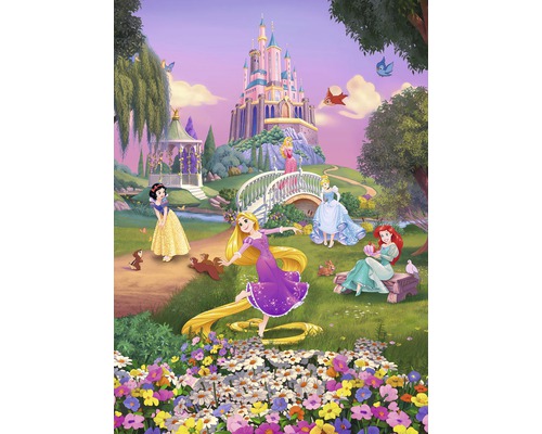 Papier peint panoramique papier SD4026 Disney Princess Sunset 4 pces 184 cm x 254 cm