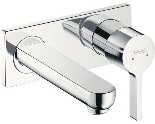 Mitigeur de lavabo hansgrohe Metris S 31162000 chrome sans corps de base encastré