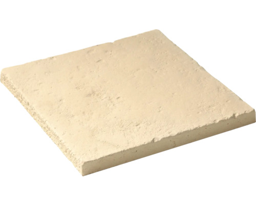 Dalle de terrasse en béton Richelieu Champagne 40x40x3 cm Dalle de trottoir carrée en béton