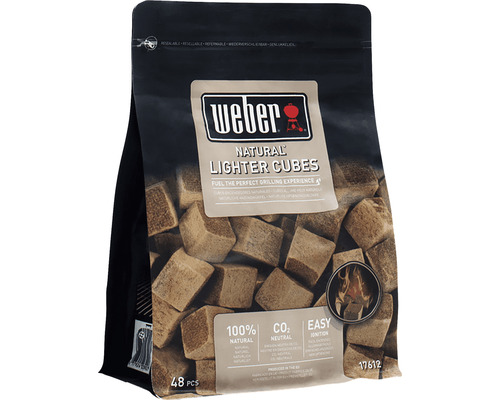 Paquet de cubes allume-feu Weber, allume-feu naturels