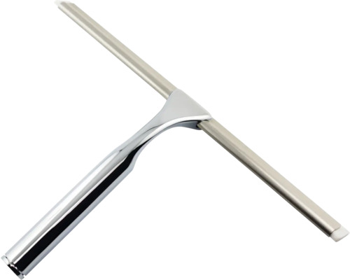 Duschabzieher aus Metall mit Griff