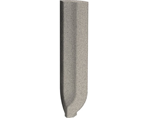 Moulure creuse d'angle intérieur en grès cérame fin Nevada gris disparate 9x2,3 cm Caniveau de drainage en béton