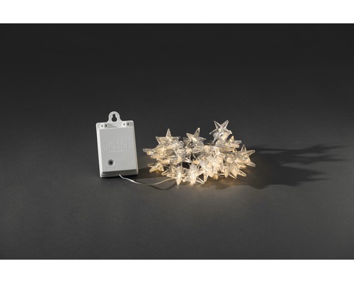 Guirlande lumineuse en forme d'étoile avec alimentation à piles