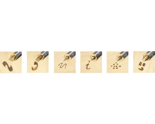 Différents timbres à bois créent des motifs dans le bois