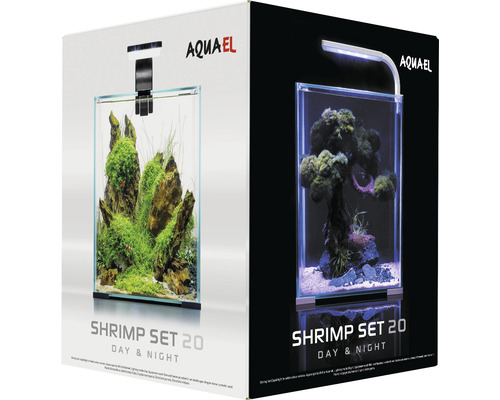 Aquael Shrimp Set 20 Day and Night Aquarium Set Verpackung