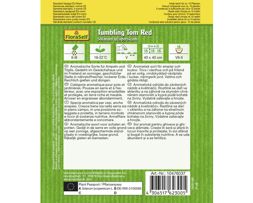 Samenpackung Tumbling Tom Red Solanum lycopersicum