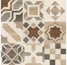 Carreaux de sol décoratifs avec motifs géométriques