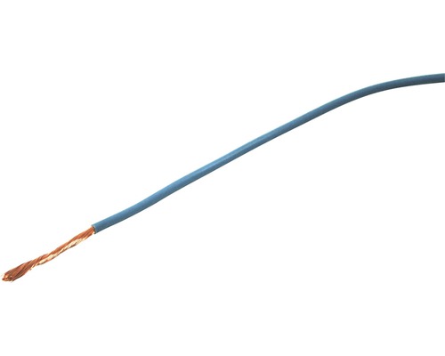 Câble électrique multibrin en T 1x1,5 mm2 bleu clair Eca (au mètre)