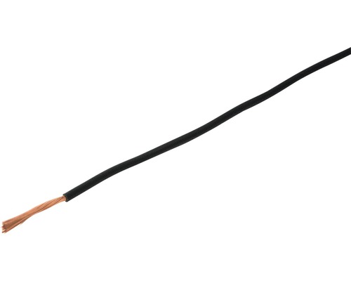 Câble électrique multibrin en T 1x1,5 mm2 noir Eca (au mètre)