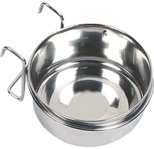 Edelstahlnapf mit Halterung für Tiere