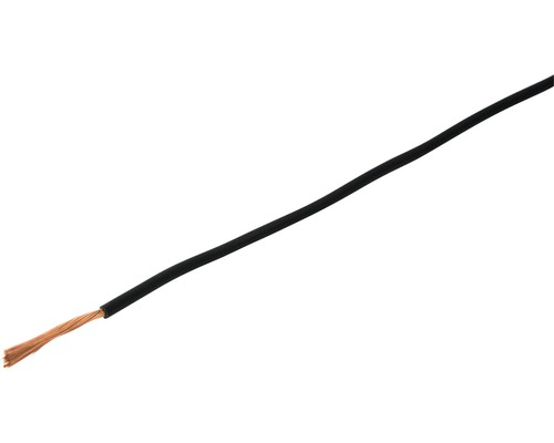 Câble électrique multibrin en T 1x2,5 mm2 noir Eca (au mètre)