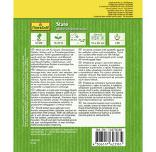 Sachet de graines de ciboulette Staro FloraSelf avec des informations sur la culture et l''utilisation