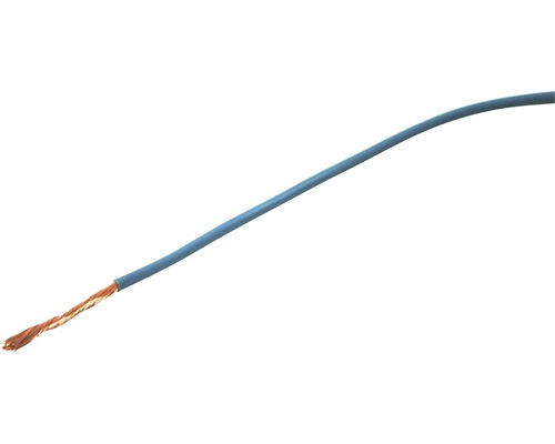 Câble électrique multibrin en T 1x2,5 mm2 bleu clair Eca (au mètre)