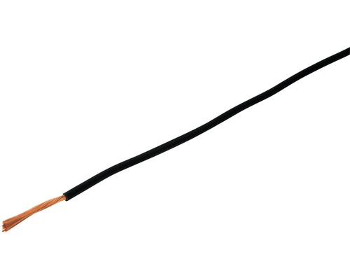 Câble électrique multibrin en T 1x4 mm2 noir Eca (au mètre)