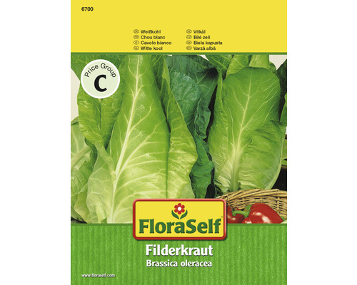 Weisskohl 'Filderkraut' FloraSelf samenfestes Saatgut Gemüsesamen