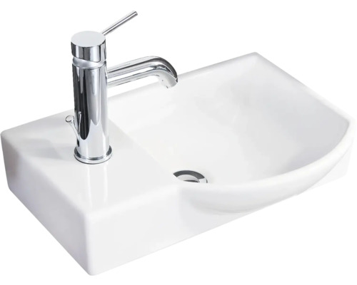 FACKELMANN Möbel-Handwaschbecken A-Vero rechts 45 cm weiss 82391