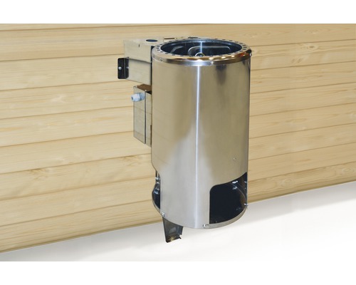 Ensemble de poêle de sauna bio Weka 3,6 kW avec commande numérique
