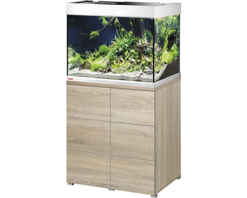 Kit complet d'aquarium EHEIM proxima 175 classic avec éclairage LED et meuble bas chêne