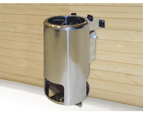Kit poêle de sauna Weka Kompakt rond 3,6 kW avec commande intégrée