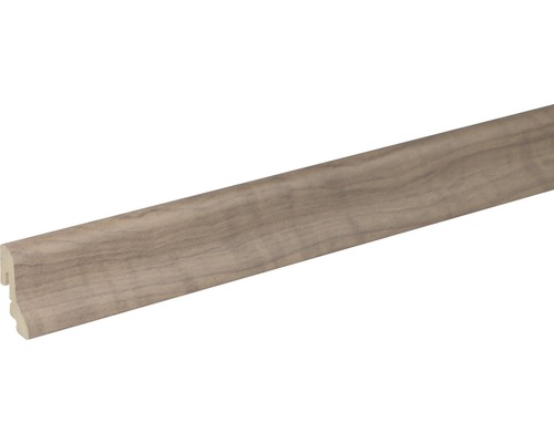 SKANDOR Sockelleiste Nuss 3-Stab FU18L 18,5x38,5x2400mm Sockelleiste aus Holzwerkstoff