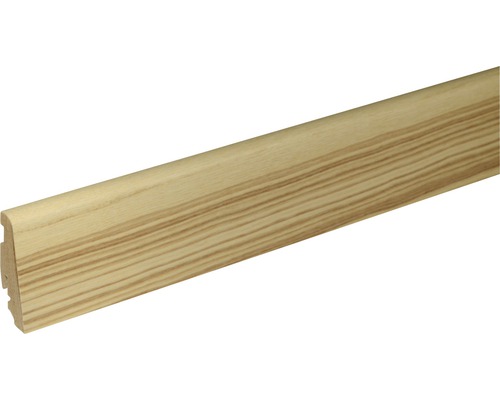 SKANDOR Sockelleiste Esche braunkern SU60L 19x58x2400 mm Sockelleiste aus Holz