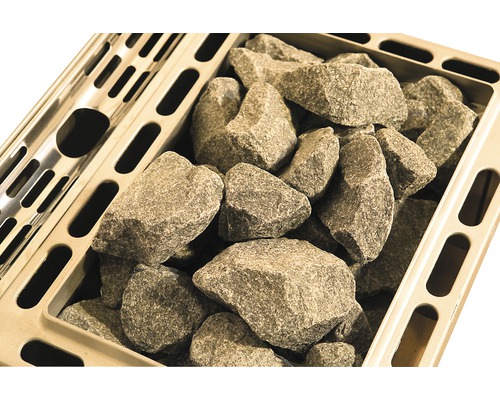 Saunasteine im Saunaofen