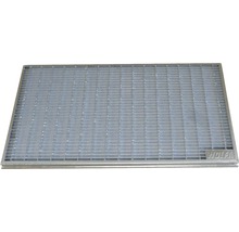 Metallrost mit rechteckigen Maschen