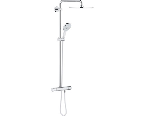 Système de douche GROHE Rainshower310  avec thermostat à batterie pour montage mural 26494000