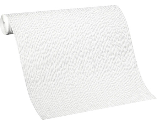 Rouleau de papier peint structuré blanc