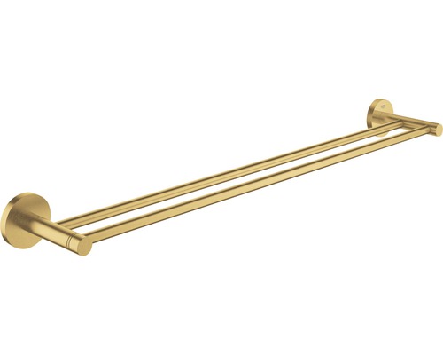 Porte-serviettes double GROHE Essentials 60 cm cool sunrise brossé 40802GN1 Porte-serviettes double pour montage mural
