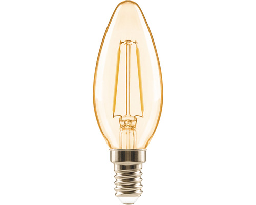 Ampoule en forme de bougie à LED FLAIR C35 E14/2W(18W) 180 lm 20 K blanc chaud ambre Ampoule LED en forme de bougie avec culot E14