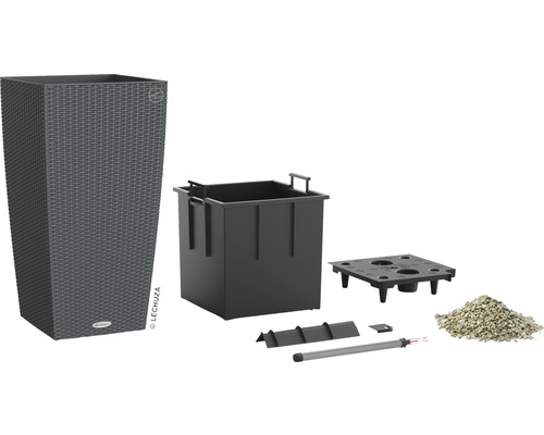 Pot de fleurs Lechuza Classico avec système d''irrigation et accessoires