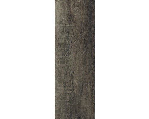 Dunkle Bodenfliese mit Holzoptik.