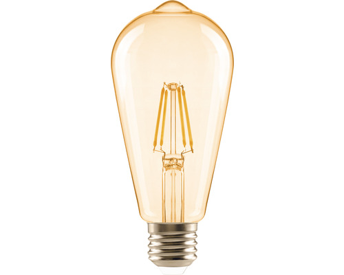 Ampoule LED FLAIR ST64 E27/4W(33W) 380 lm 2000 K blanc chaud ambre Lampe LED décorative en forme de poire avec culot E27