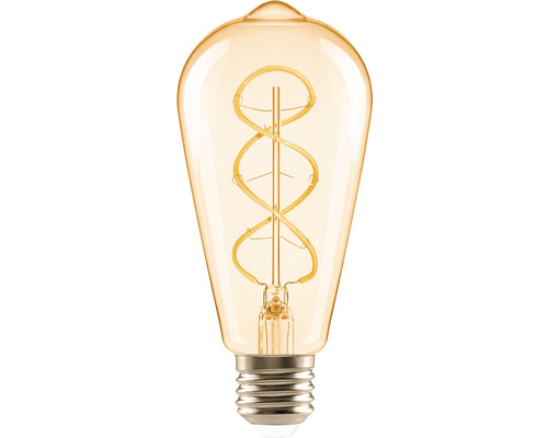 FLAIR LED Lampe ST64 E27/4W(28W) 300 lm 2200 K warmweiss spiral amber