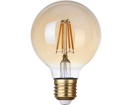 FLAIR LED Globelampe G80 E27/4W(33W) 380 lm 2000 K warmweiss amber filament