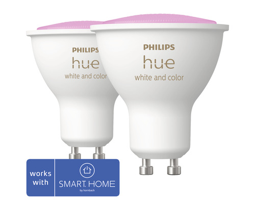 Philips Réflecteur Smart-LED-GU10 Blanc Réglable & Couleur