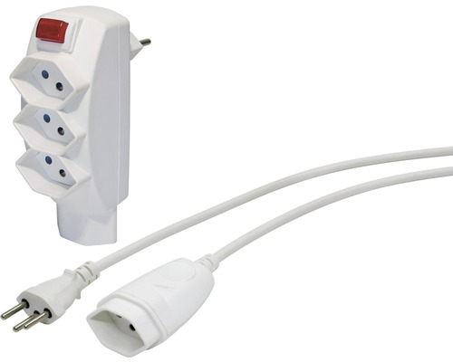 RALLONGE ELECTRIQUE 5m BLANC